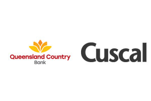 Queensland Country Bank & Cuscal logos