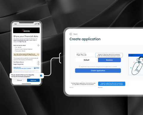Business Consumer Disclosure Consent via Basiq’s Consent UI